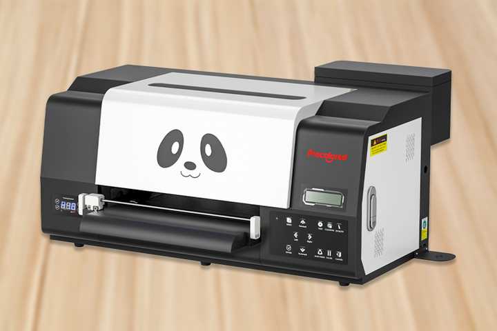 A Procolored printer on a wood textured background.