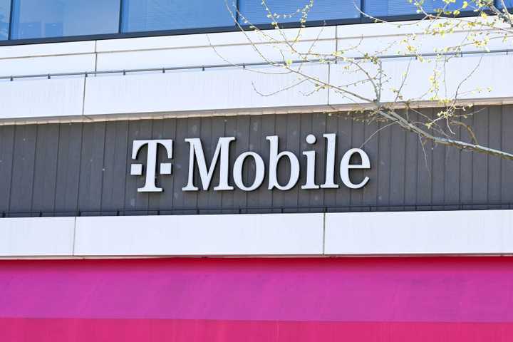 Signage outside of a T-Mobile retail location.