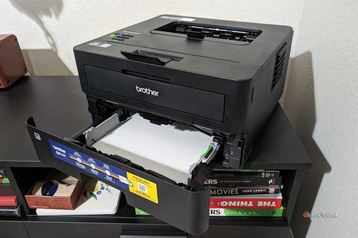 Brother Wireless HL-L2460DW with open paper tray
