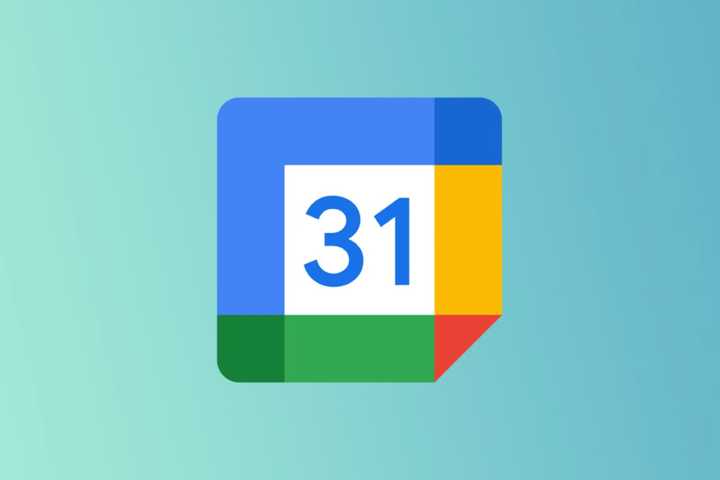 Google Calendar on a gradient.