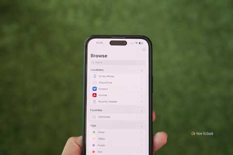 Files app on an iPhone.