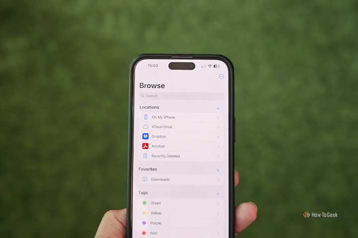 Files app on an iPhone.
