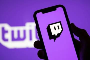 Twitch logo.